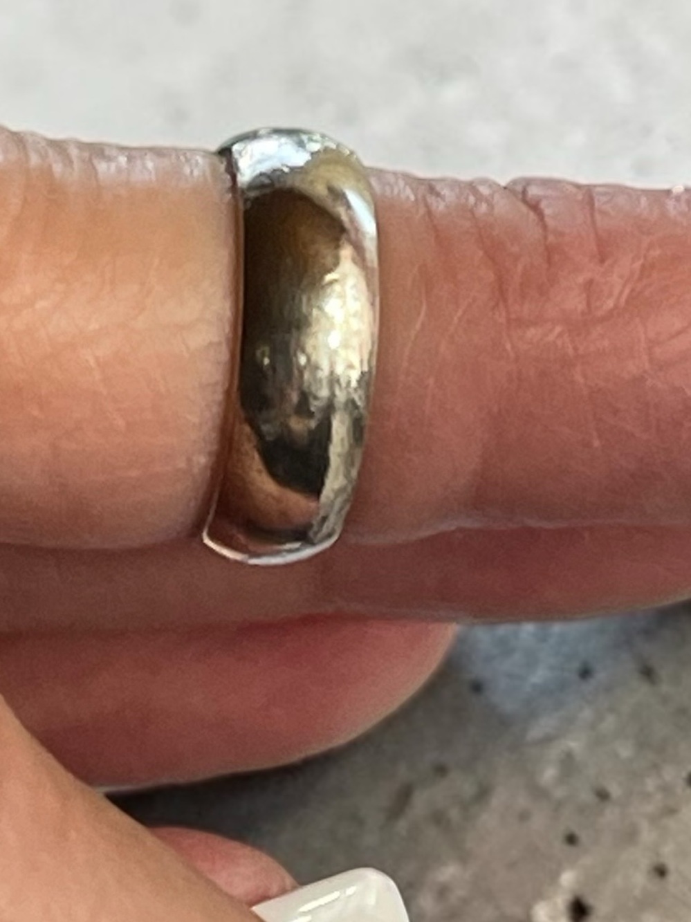 925 Sterling Silver Comfort Fit Band Ring Size 4.75 5.8mm - Picture 3 of 4